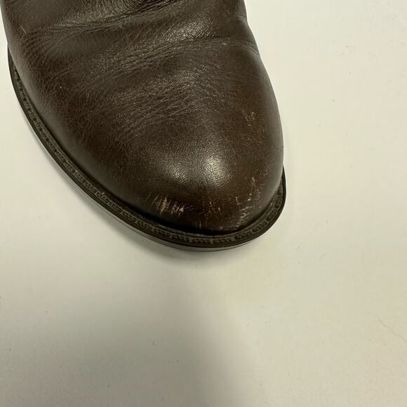 Cole Haan Brown Leather & Suede Knee-High Boots - Size 7 - Picture 6 of 10